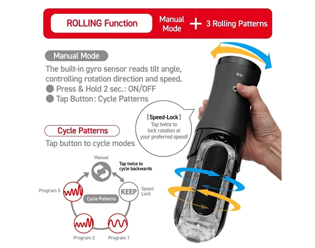 TENGA Flip 0 Electronic - automata maszturbátor (fekete)