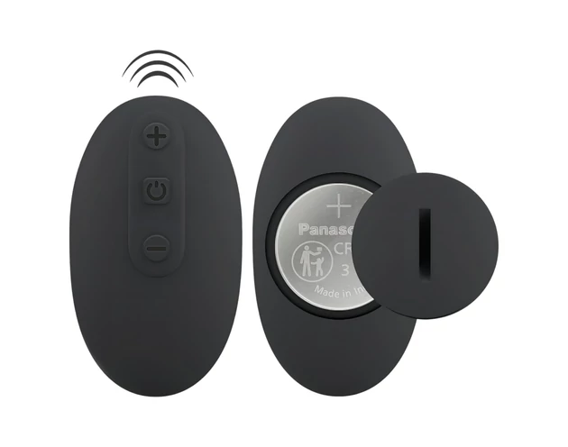 Black Velvet Double F - felcsatolható anál vibrátor (fekete)