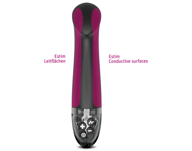 mystim Right on Ron E-Stim - elektro G-pont vibrátor (fekete)