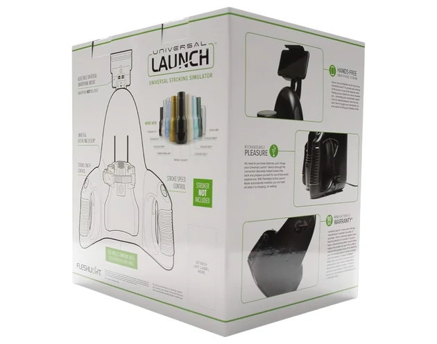 Fleshlight Universal Launch - maszturbátor adapter (fekete)