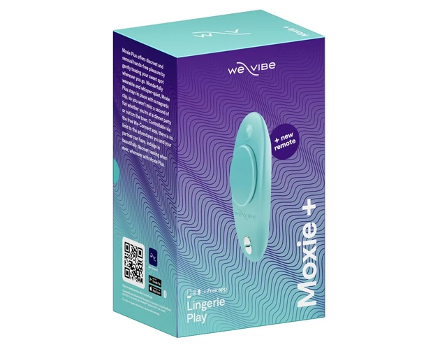 We-Vibe Moxie+ - rádiós, okos csikló vibrátor (türkiz)