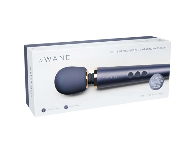 Le Wand Petite - exkluzív, akkus masszírozó vibrátor (kék)