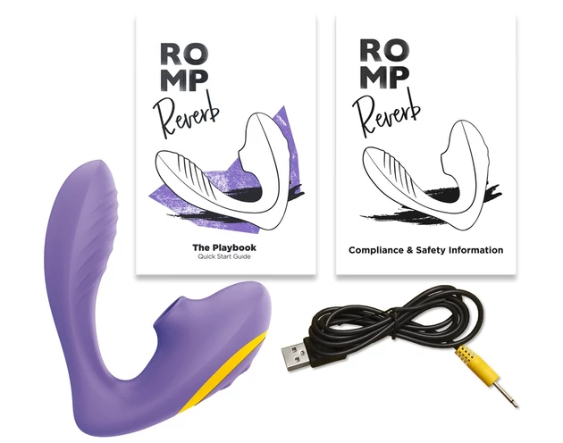 ROMP Reverb - léghullámos 2in1 G-pont vibrátor (lila)