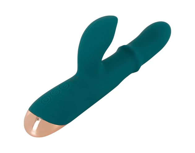 You2Toys Thumping Rabbit - gyűrűs vibrátor (türkiz)