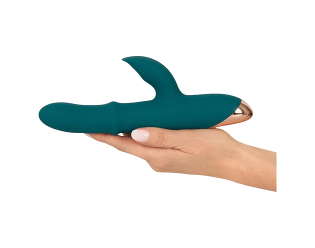 You2Toys Thumping Rabbit - gyűrűs vibrátor (türkiz)