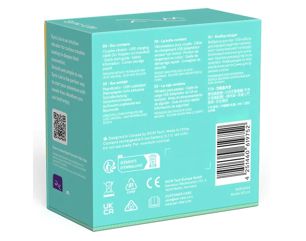 We-Vibe Sync Lite - okos, rádiós párvibrátor (zöld)