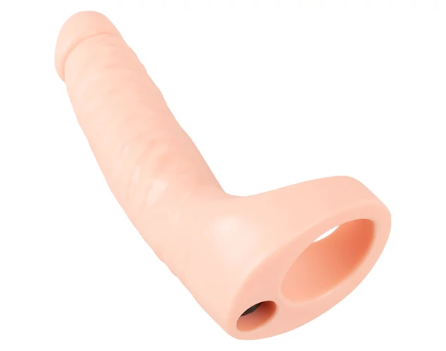 Realistixxx Double Fucker - felcsatolható anál vibrátor (fekete)