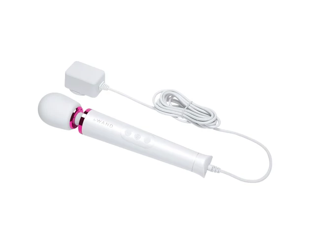 Le Wand Petite Plug-In - hálózati masszírozó vibrátor (fehér)