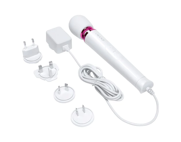 Le Wand Petite Plug-In - hálózati masszírozó vibrátor (fehér)