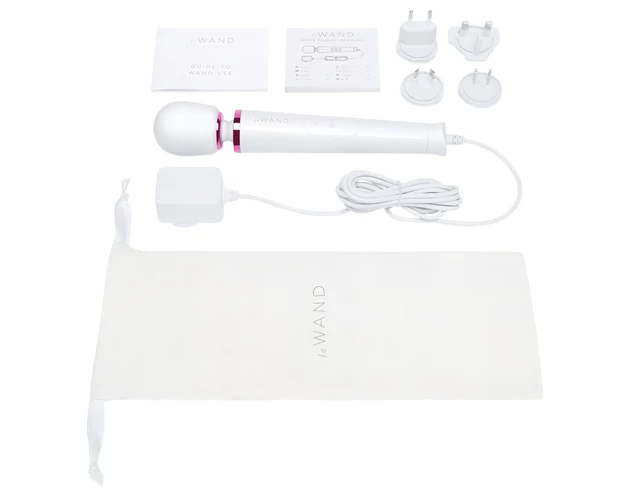 Le Wand Petite Plug-In - hálózati masszírozó vibrátor (fehér)