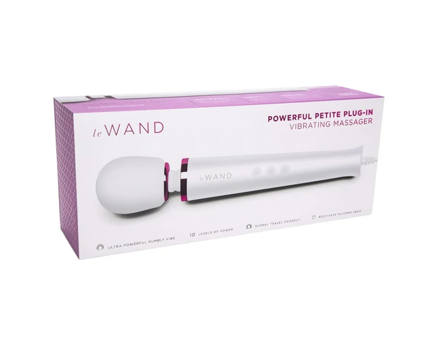 Le Wand Petite Plug-In - hálózati masszírozó vibrátor (fehér)