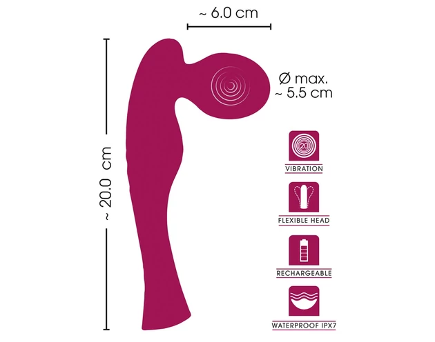 SMILE Special Wand - akkus masszírozó vibrátor (pink)