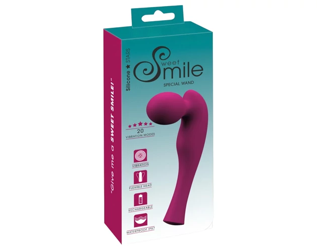SMILE Special Wand - akkus masszírozó vibrátor (pink)