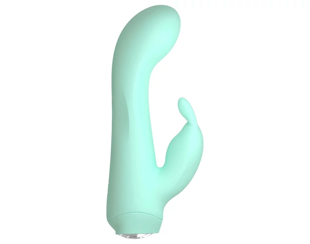 Cuties Mini 4 - akkus, vízálló, nyuszis vibrátor (zöld)