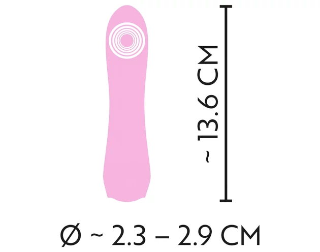 Cuties Mini 4 - akkus, vízálló vibrátor (pink)