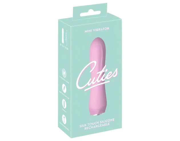 Cuties Mini 4 - akkus, vízálló vibrátor (pink)