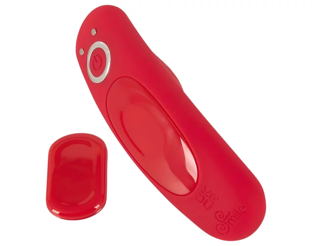 Smile - akkus, rádiós bugyi vibrátor (piros)