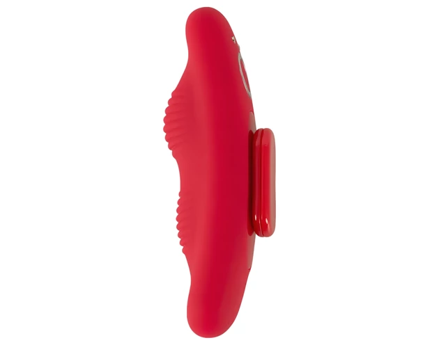 Smile - akkus, rádiós bugyi vibrátor (piros)