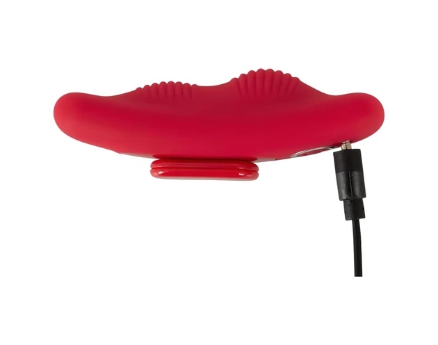 Smile - akkus, rádiós bugyi vibrátor (piros)