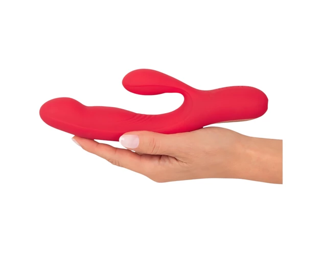 Smile Thumping Rabbit - akkus 3 motoros vibrátor (piros)