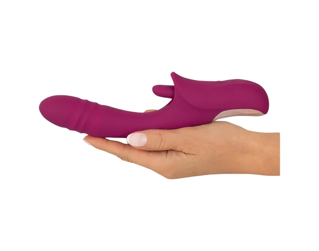 Javida Licking & Thrusting - nyelves lökő vibrátor (lila)