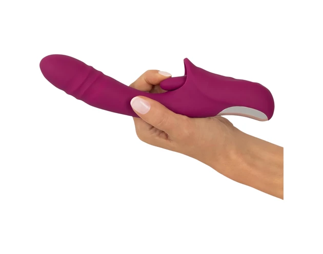 Javida Licking & Thrusting - nyelves lökő vibrátor (lila)
