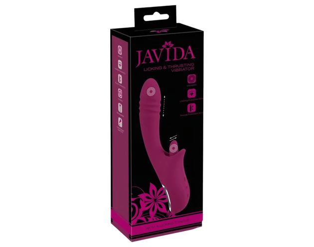 Javida Licking & Thrusting - nyelves lökő vibrátor (lila)