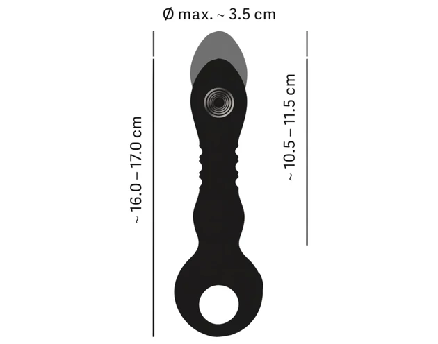 Eternal - erős lökő vibrátor (fekete)