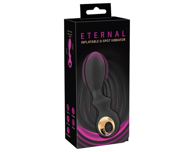 Eternal - felpumpálható G-pont vibrátor (fekete)