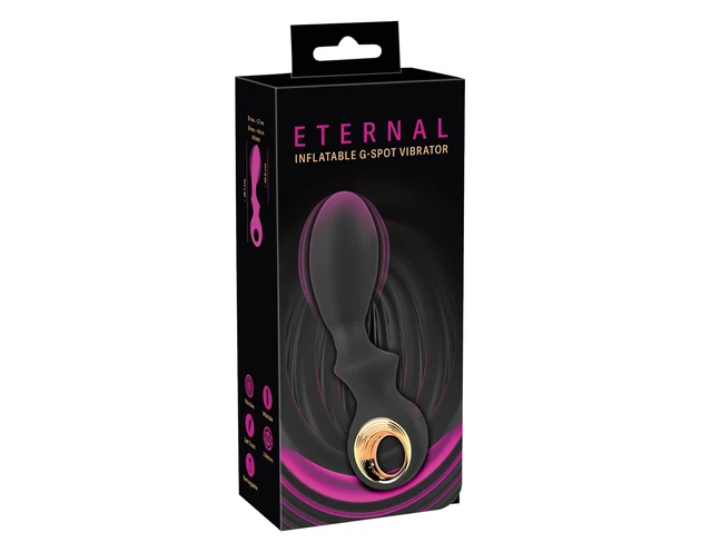 Eternal - felpumpálható G-pont vibrátor (fekete)
