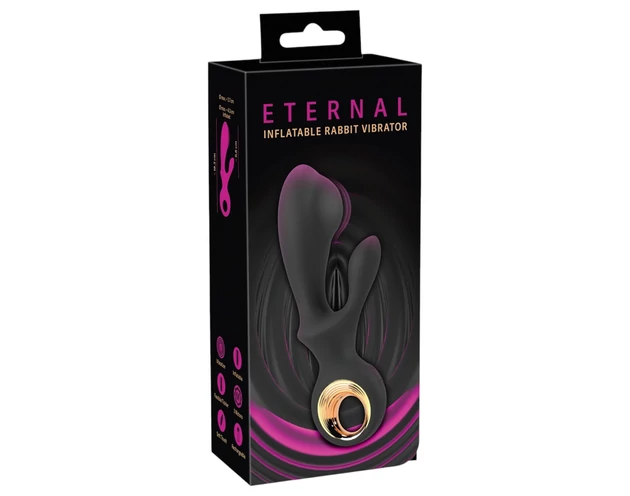 Eternal - felpumpálható csiklókaros vibrátor (fekete)