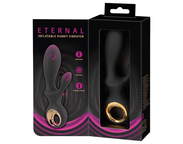 Eternal - felpumpálható csiklókaros vibrátor (fekete)