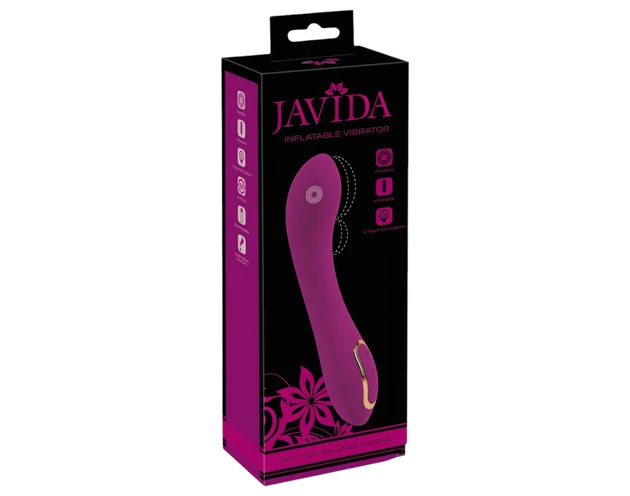 Javida - 2 ponton pumpálható vibrátor (lila)