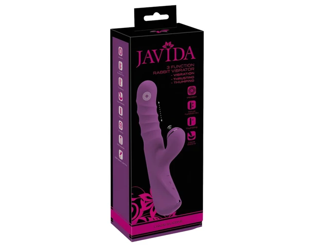 Javida - 3in1 nyuszis vibrátor (lila)
