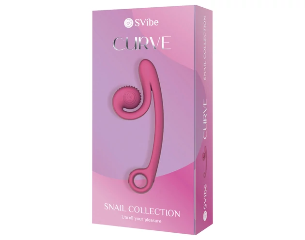Snail Vibe Curve - 2in1 csikló vibrátor (pink)
