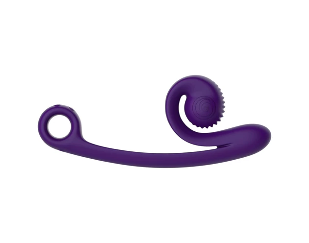 Snail Vibe Curve - 2in1 csiklóizgató vibrátor (lila)
