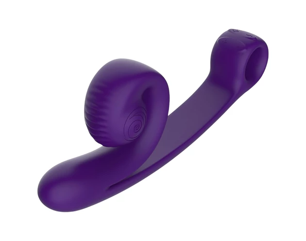Snail Vibe Curve - 2in1 csiklóizgató vibrátor (lila)