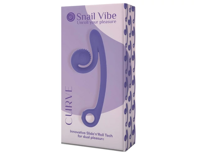 Snail Vibe Curve - 2in1 csiklóizgató vibrátor (lila)
