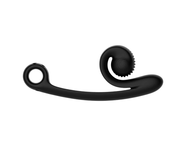 Snail Vibe Curve - 2in1 csiklóizgató vibrátor (fekete)