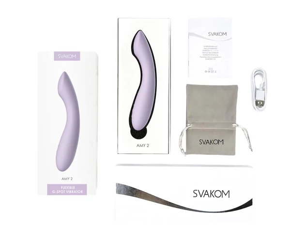 Svakom Amy 2 - akkus, vízálló G-pont vibrátor (lila)