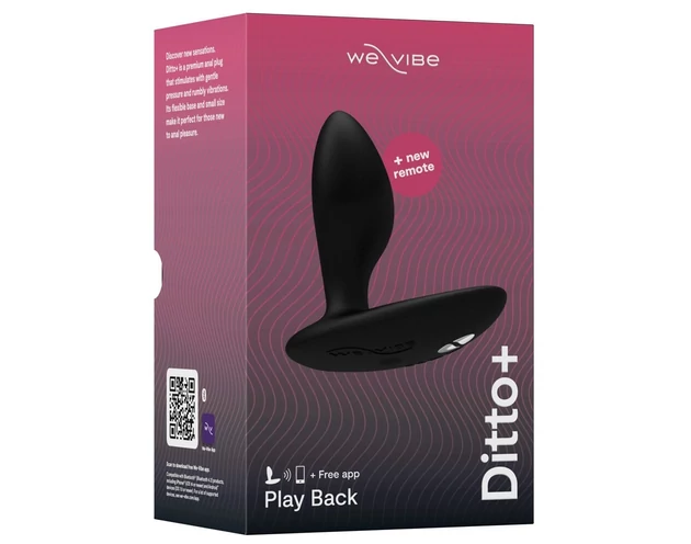 We-Vibe Ditto+ - okos, akkus anál vibrátor (fekete)