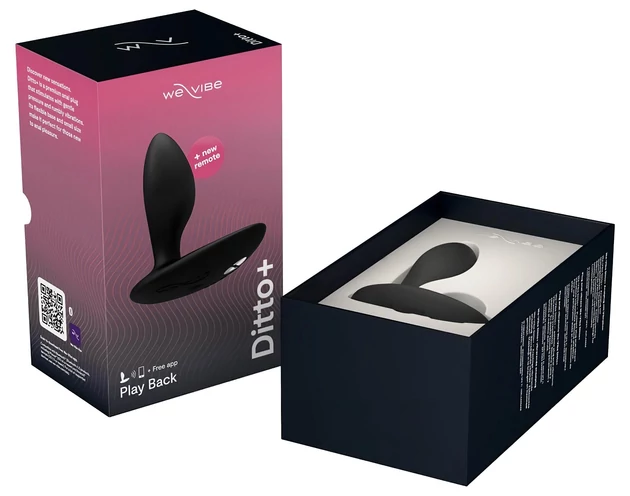 We-Vibe Ditto+ - okos, akkus anál vibrátor (fekete)
