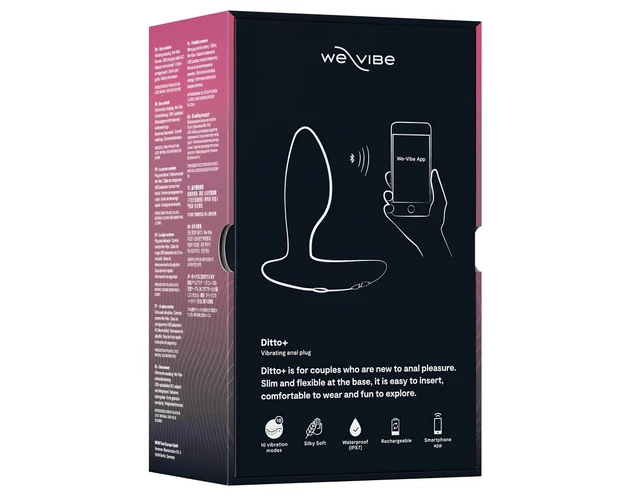 We-Vibe Ditto+ - okos, akkus anál vibrátor (fekete)