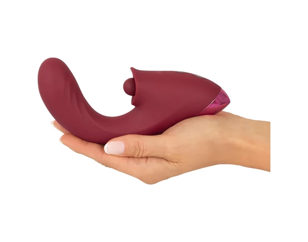 Javida - 3in1 nyelves vibrátor (piros)