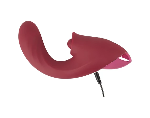 Javida - 3in1 nyelves vibrátor (piros)