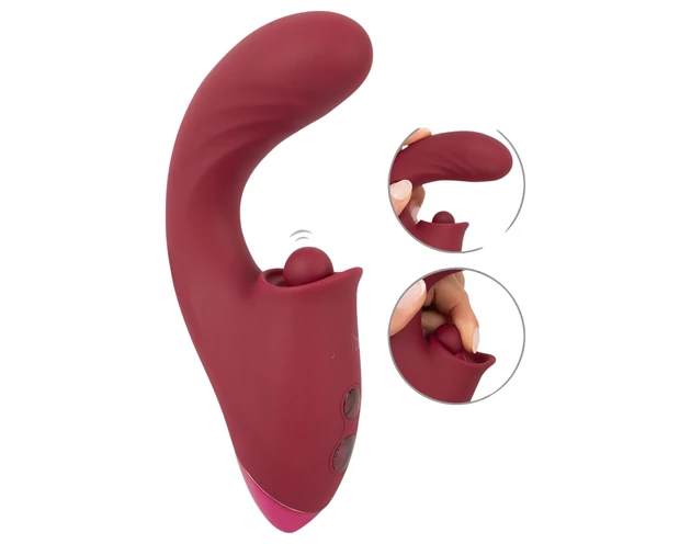 Javida - 3in1 nyelves vibrátor (piros)