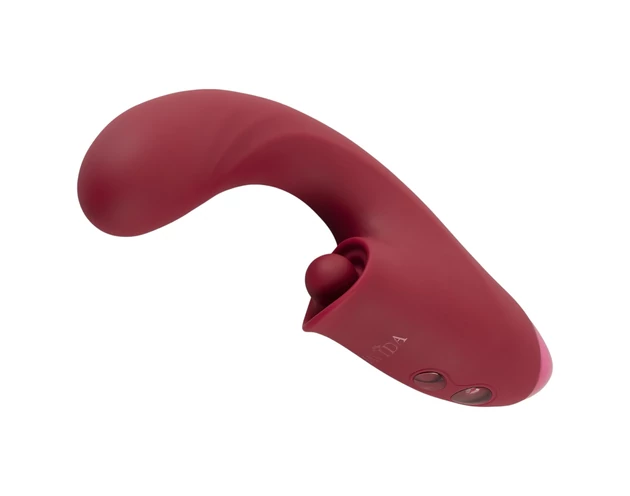 Javida - 3in1 nyelves vibrátor (piros)