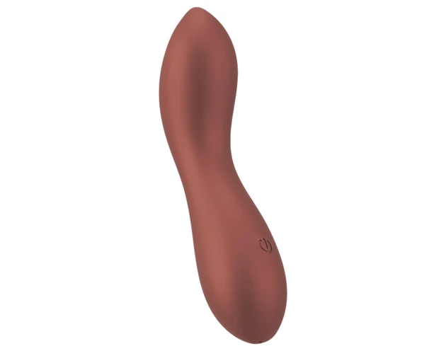 Smile - flexibilis mini G-pont vibrátor (bronz)