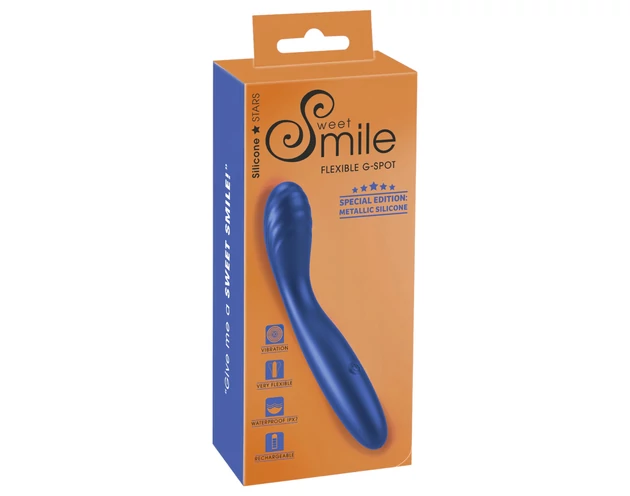 Smile - flexibilis G-pont vibrátor (kék)