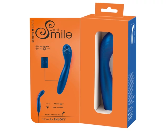 Smile - flexibilis G-pont vibrátor (kék)